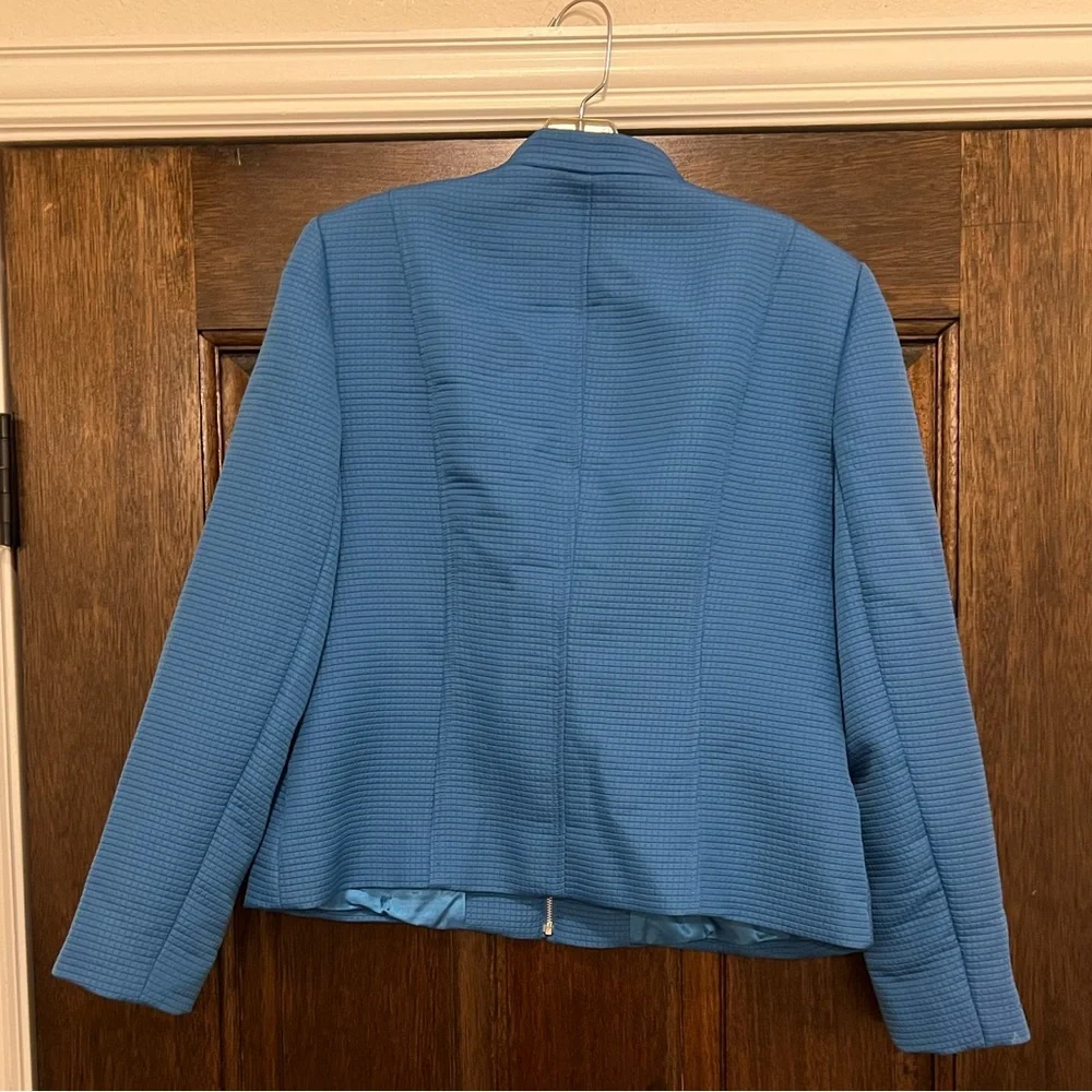 Bootique Textured Blue Blazer - Picture 3 of 4